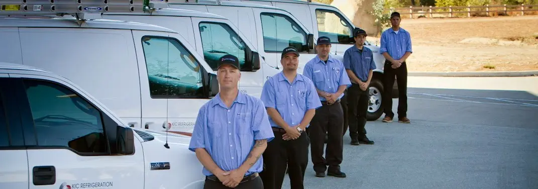 KIC Refrigeration crew ready for Mini Split Repair jobs across Fontana